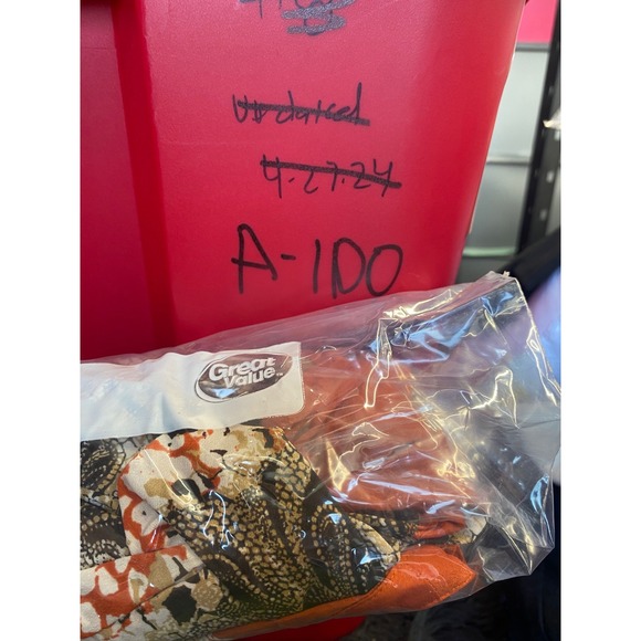 Liz Claiborne Orange Paisley Print Long Sleeve Button Up Blouse Top S - Picture 5 of 5